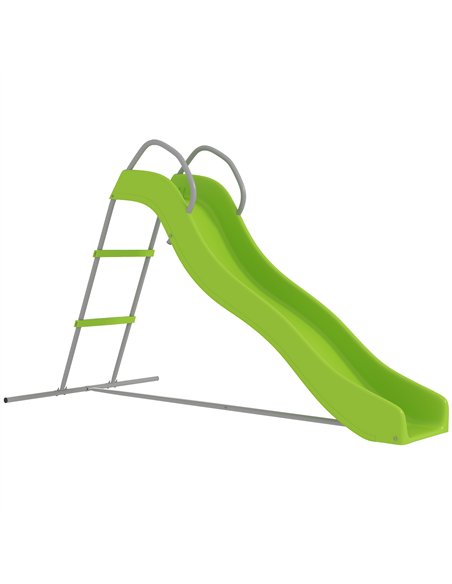 AIYAPLAY Freestanding Kids Slide with Climbing Ladder, Outdoor Playground Equipment for Children Ages 3-8 Years, Green - pic 131772 | FastDaddyshop