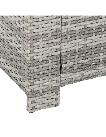 Outsunny 7-Seater Outdoor Rattan Dining Set with Cushion, Light Grey - pic 13183 | FastDaddyshop