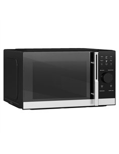 HOMCOM 23L 800W Microwave Oven, Digital Solo Microwave with 10 Power Levels, Automatic Defrost, 8 Auto Cook Menus, 60 Minutes Ti