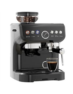 HOMCOM 15 Bar Coffee Machine, with Adjustable Grind, Steamer and Accessories
