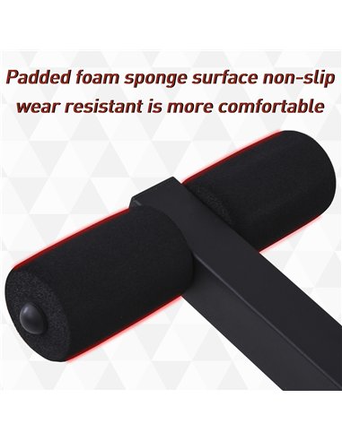 HOMCOM PVC Upholstered Steel Sit-Up/Dumbbell Duo Bench Black