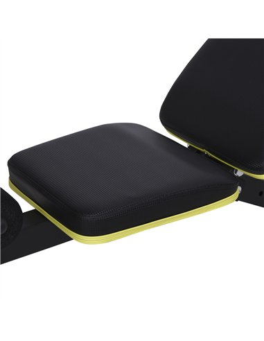 HOMCOM PVC Upholstered Steel Sit-Up/Dumbbell Duo Bench Black