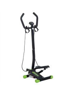HOMCOM Twister Stepper, Step Machine w/ Resistance Bands, LCD Display and Handlebar, Steppers for Exercise Workout Home Gym Offi