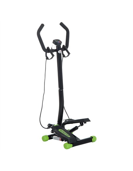 HOMCOM Twister Stepper, Step Machine w/ Resistance Bands, LCD Display and Handlebar, Steppers for Exercise Workout Home Gym Offi - pic 131934 | FastDaddyshop