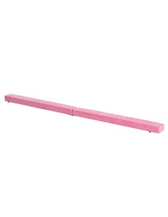 HOMCOM 2.1M 7FT Gymnastics Folding Balance Beam Home Gym Training Exercise Sports - Pink