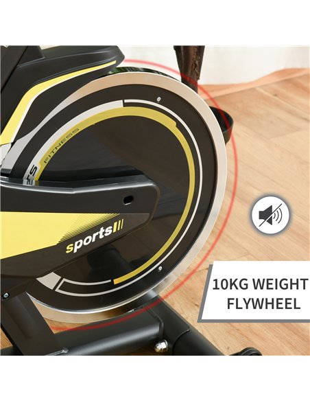 HOMCOM Upright Exercise Bike Indoor Training Cycling Machine Stationary Workout Bicycle with 10KG Flywheel and Adjustable Resist - pic 131969 | FastDaddyshop