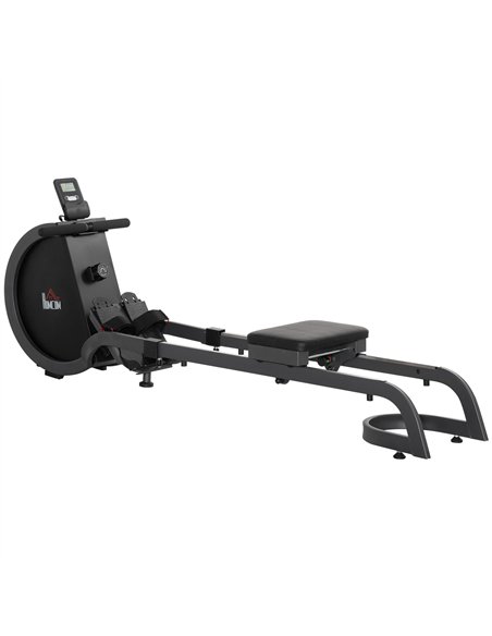 HOMCOM Folding Rowing Machine with 16-Level Adjustable Magnetic Resistance, Aluminium Side Rail, Digital Monitor, Cardio Workout - pic 131979 | FastDaddyshop