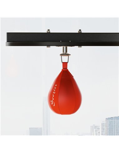 HOMCOM 2 in 1 170-190cm Freestanding Boxing Punch Bag Hanger & Speed Ball Station Platform Hanging Frame Home Gym, Black