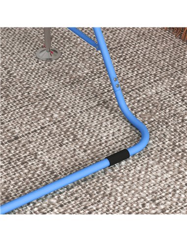 HOMCOM Kids Gymnastic Bar, with Adjustable Height, Foldable Horizontal Bars - Blue