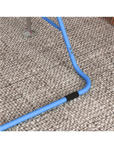 HOMCOM Kids Gymnastic Bar, with Adjustable Height, Foldable Horizontal Bars - Blue - pic 132013 | FastDaddyshop