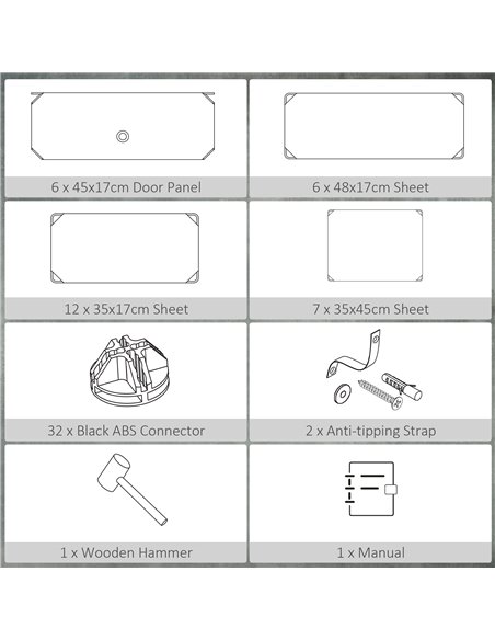 HOMCOM Six Cube Modular Storage Storage Unit - White - pic 132065 | FastDaddyshop