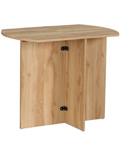 HOMCOM Four-Person Drop Leaf Dining Table - Wood-Effect