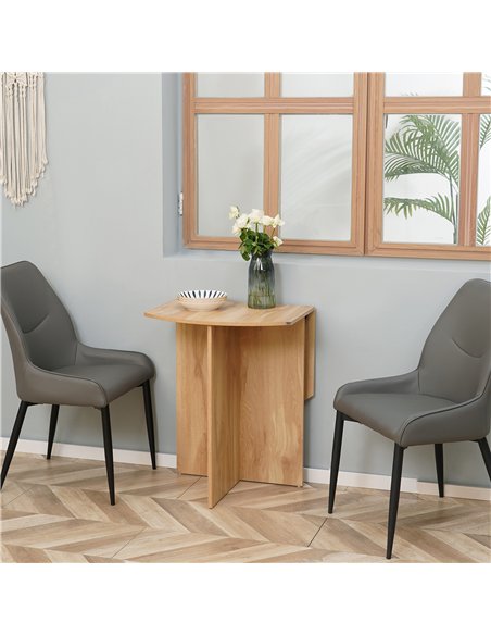 HOMCOM Four-Person Drop Leaf Dining Table - Wood-Effect - pic 132151 | FastDaddyshop