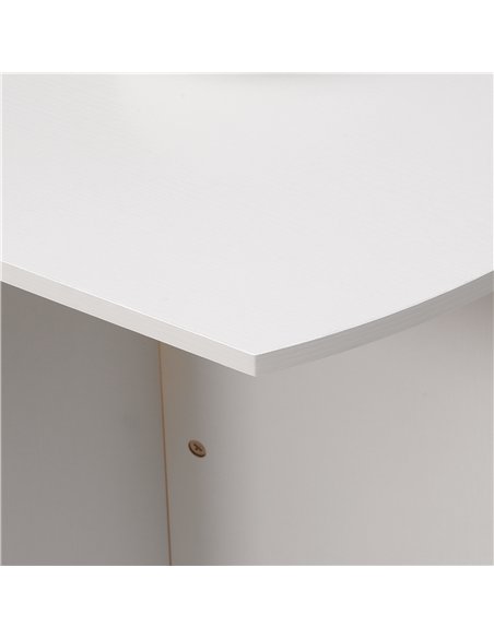 HOMCOM Four-Person Drop Leaf Dining Table - White - pic 132175 | FastDaddyshop