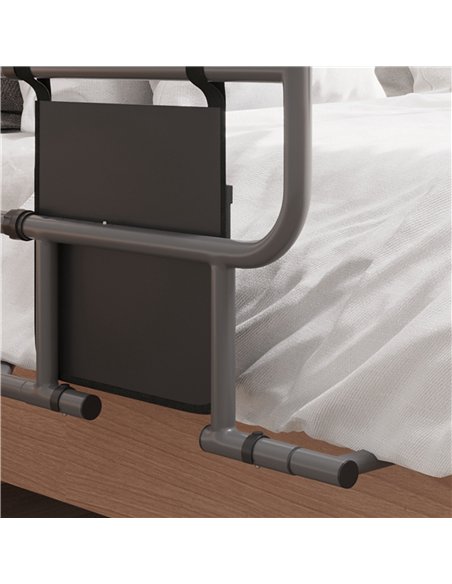 HOMCOM Folding Bed Rail for Elderly Adults, Bed Assist Rail with Storage Pocket for Disabled, Pregnant, Black - pic 132220 | FastDaddyshop