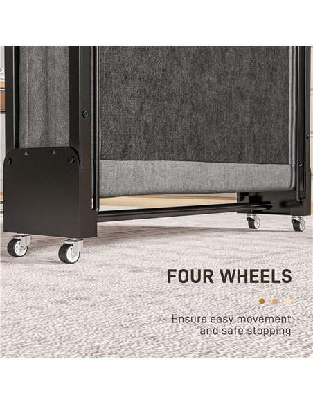 HOMCOM Single Temporary Folding Bed - Grey - pic 132291 | FastDaddyshop