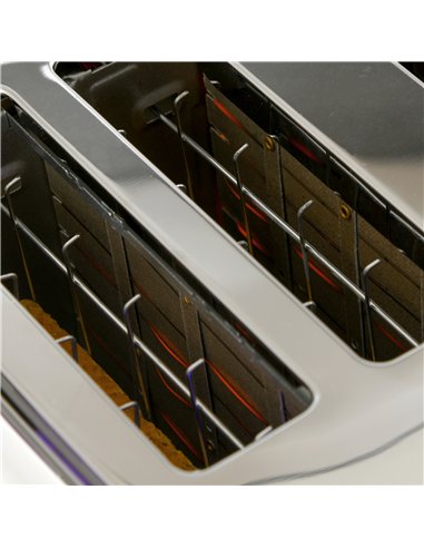 HOMCOM Four-Slice Honeycomb Toaster - White