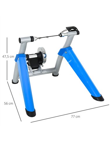 HOMCOM Indoor Bike Trainer, Foldable Turbo Trainer Bike Stand with 8 Level Magnetic Resistance, for 650C, 700C or 26"-29" Wheels