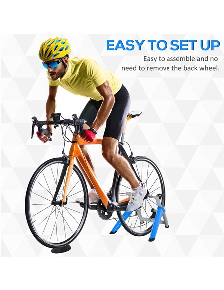 HOMCOM Indoor Bike Trainer, Foldable Turbo Trainer Bike Stand with 8 Level Magnetic Resistance, for 650C, 700C or 26"-29" Wheels - pic 132352 | FastDaddyshop