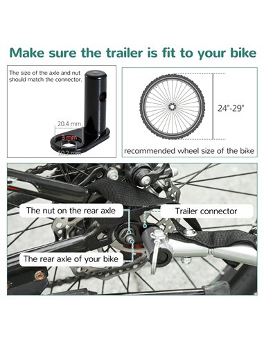 HOMCOM Baby Bike Trailer, Child Bicycle Trailer with 5 Point Harness, Steel Frame, Reflectors, Safety Flag, Hitch Coupler, Purpl