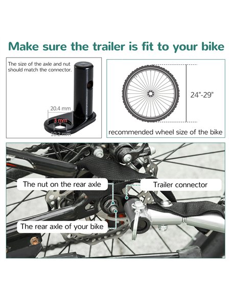HOMCOM Baby Bike Trailer, Child Bicycle Trailer with 5 Point Harness, Steel Frame, Reflectors, Safety Flag, Hitch Coupler, Purpl - pic 132360 | FastDaddyshop