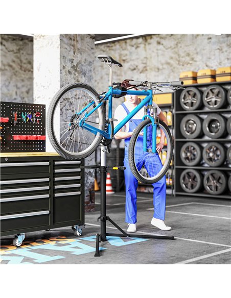 HOMCOM Bike Repair Stand, Heavy Duty Bike Stand for Maintenance, Max Load 40kg, Height Adjustable, Foldable and 360° Rotatable f - pic 132393 | FastDaddyshop