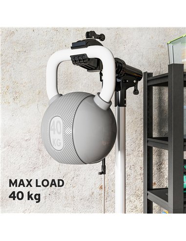 HOMCOM Bike Repair Stand, Heavy Duty Bike Stand for Maintenance, Max Load 40kg, Height Adjustable, Foldable and 360° Rotatable f