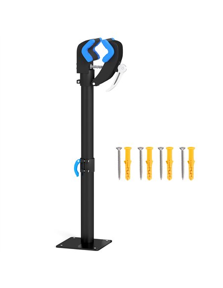 HOMCOM Bike Repair Stand, Wall Mount Bicycle Repair Rack with Adjustable Clamp, Bicycle Maintenance Rack for Road Mountain Bike, - pic 132401 | FastDaddyshop