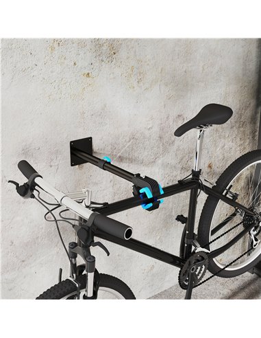 HOMCOM Bike Repair Stand, Wall Mount Bicycle Repair Rack with Adjustable Clamp, Bicycle Maintenance Rack for Road Mountain Bike,