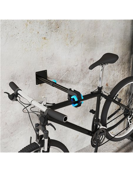 HOMCOM Bike Repair Stand, Wall Mount Bicycle Repair Rack with Adjustable Clamp, Bicycle Maintenance Rack for Road Mountain Bike, - pic 132402 | FastDaddyshop
