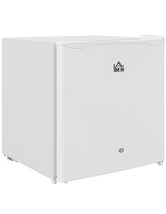 HOMCOM 46 Litre Lockable Countertop Fridge - Cream White