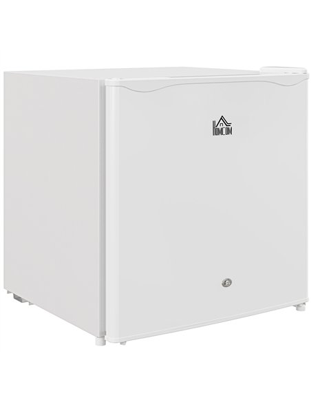 HOMCOM 46 Litre Lockable Countertop Fridge - Cream White - pic 132410 | FastDaddyshop