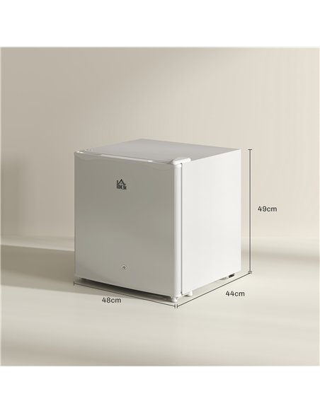 HOMCOM 46 Litre Lockable Countertop Fridge - Cream White - pic 132412 | FastDaddyshop