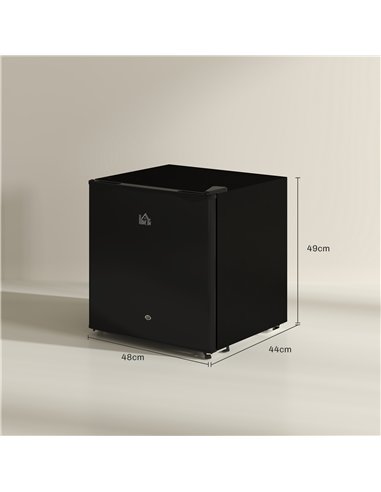 HOMCOM 46 Litre Lockable Countertop Fridge - Black