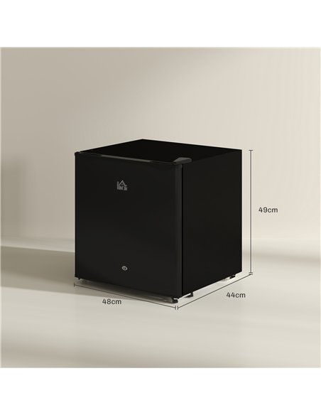 HOMCOM 46 Litre Lockable Countertop Fridge - Black - pic 132421 | FastDaddyshop