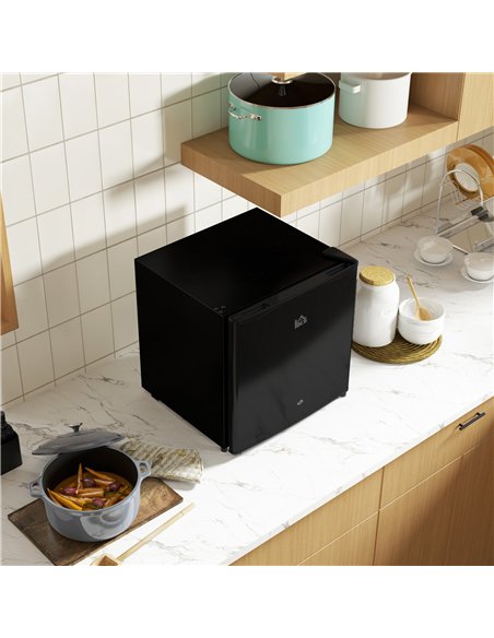 HOMCOM 46 Litre Lockable Countertop Fridge - Black - pic 132426 | FastDaddyshop