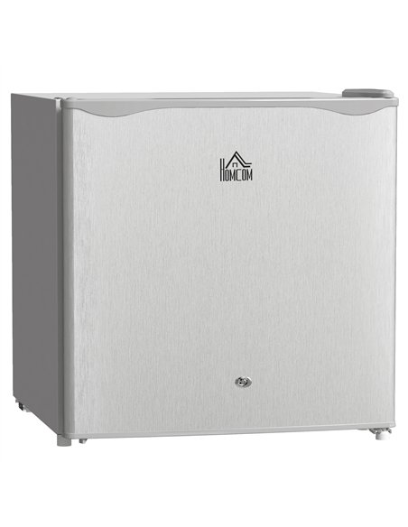 HOMCOM 46 Litre Lockable Countertop Fridge - Grey - pic 132428 | FastDaddyshop