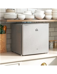 HOMCOM 46 Litre Lockable Countertop Fridge - Grey 2