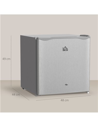 HOMCOM 46 Litre Lockable Countertop Fridge - Grey