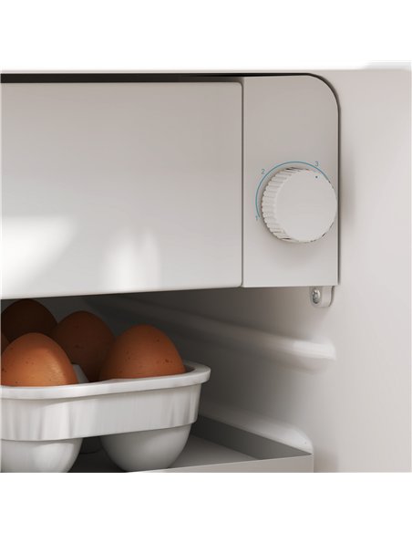 HOMCOM 46 Litre Lockable Countertop Fridge - Grey - pic 132435 | FastDaddyshop