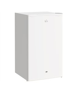 HOMCOM 91L Freestanding Under-Counter Fridge with Lock - White