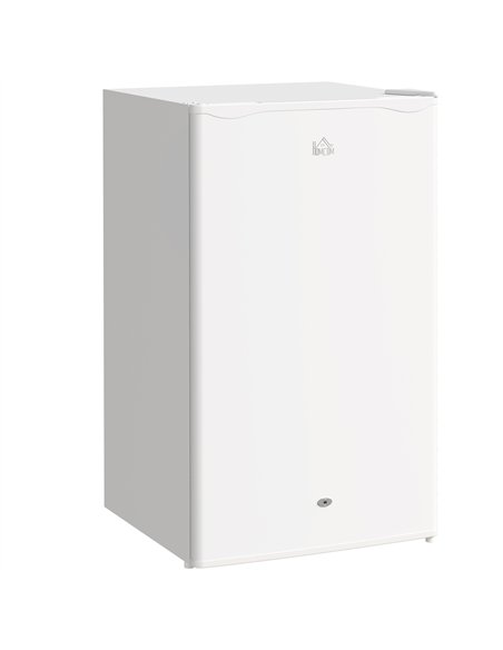 HOMCOM 91L Freestanding Under-Counter Fridge with Lock - White - pic 132446 | FastDaddyshop
