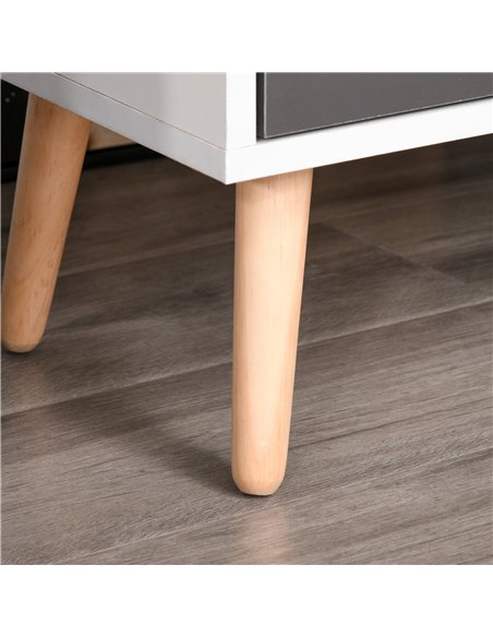 HOMCOM Sideboard Floor Standing Storage Cabinet with Drawer for Bedroom, Living Room, Home Office, Grey - pic 132480 | FastDaddyshop