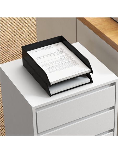 HOMCOM Four-Drawer Office Filing Cabinet, with Wheels - White - pic 132506 | FastDaddyshop