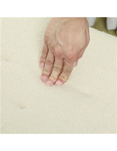 HOMCOM Teddy Fleece Storage Bench 47L - Cream 838-417V70CW - pic 132787 | FastDaddyshop