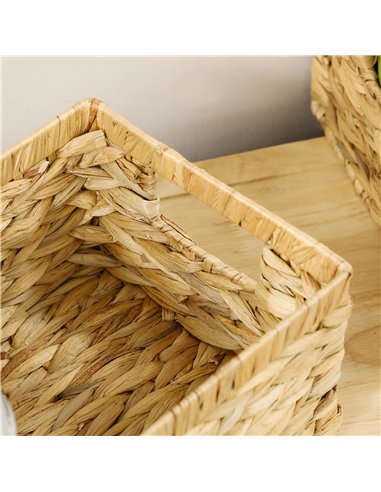 HOMCOM Trio Water Hyacinth Storage...