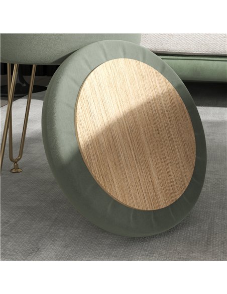 HOMCOM Velvet-Feel Storage Ottoman with Hairpin Legs - Green 838-499V70DG - pic 132850 | FastDaddyshop