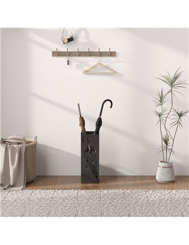 HOMCOM Square Metal Umbrella Stand...