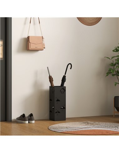 HOMCOM Square Metal Umbrella Stand...