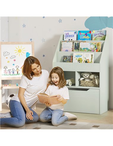 HOMCOM Children's Storage Bookshelf...